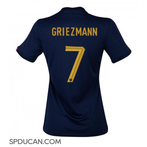 Zenski Nogometni Dres Francuska Antoine Griezmann #7 Domaci SP 2022 Kratak Rukav
